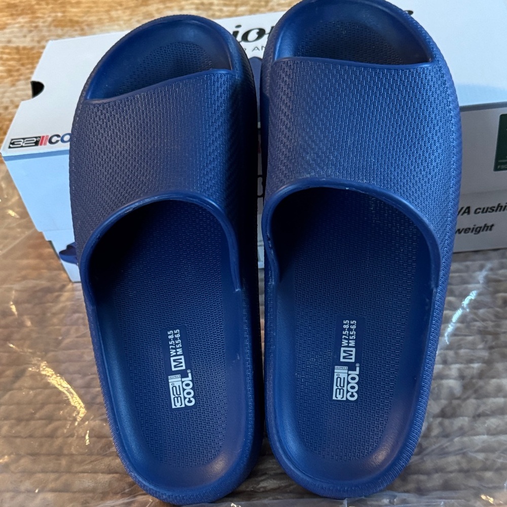 32 Degrees Navy Blue Men's or Women Slide Sandals